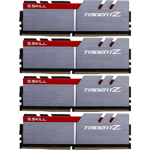 G.SKILL F4-3600C17Q-64GTZ [Trident Z 64GB (16GBx4) DDR4 3600Mhz (PC4-28800) 1.35V XMP 2.0]