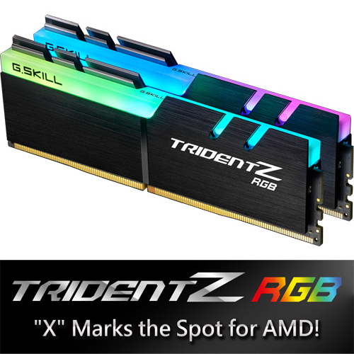 G.SKILL F4-3600C18D-16GTZRX [Trident Z RGB (For AMD) 16GB (8GBx2) DDR4 3600Mhz (PC4-28800) 1.35V XMP 2.0]