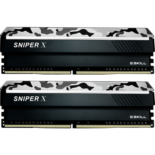 G.SKILL F4-3600C19D-16GSXWB [Sniper X 16GB (8GBx2) DDR4 3600Mhz (PC4-28800) CL19-20-20-40 1.35V Urban Camo]