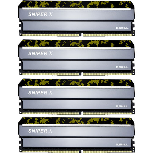 F4-3200C16Q-64GSXKB [Sniper X 64GB (16GBx4) DDR4 3200Mhz (PC4-25600) CL16 1.35V Digital Camo]