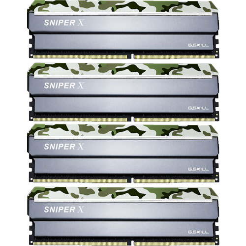 F4-3200C16Q-64GSXFB [Sniper X 64GB (16GBx4) DDR4 3200Mhz (PC4-25600) CL16 1.35V Classic Camo]