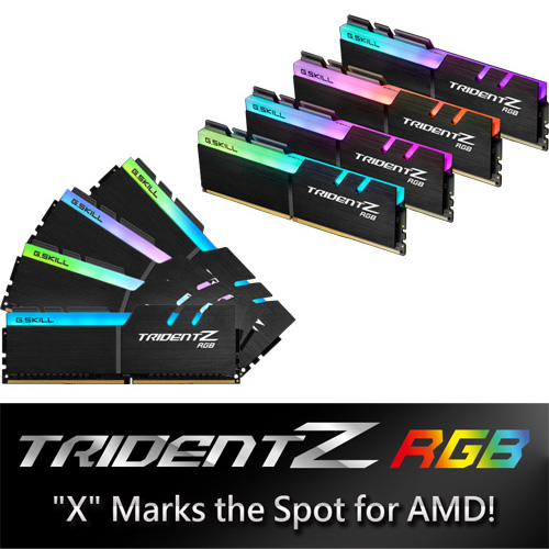 G.SKILL F4-2400C15Q2-64GTZRX [Trident Z RGB (For AMD) 64GB (8GBx8) DDR4 2400Mhz (PC4-19200) 1.20V XMP 2.0]