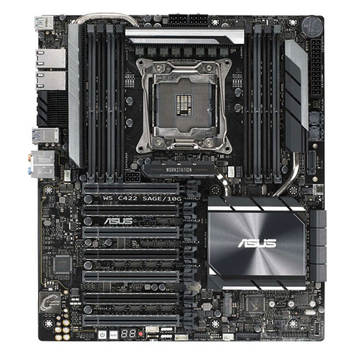 ASUS WS C422 SAGE/10G [Intel C422/LGA2066/DDR4/USB 3.1 Type-C/10GbE×2/CEB/Thunderbolt AIC対応]