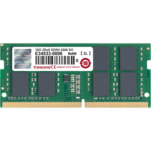 TS2GSH64V6B [16GB DDR4 2666 SO-DIMM 2Rx8 (1024Mx8) 1.2V]