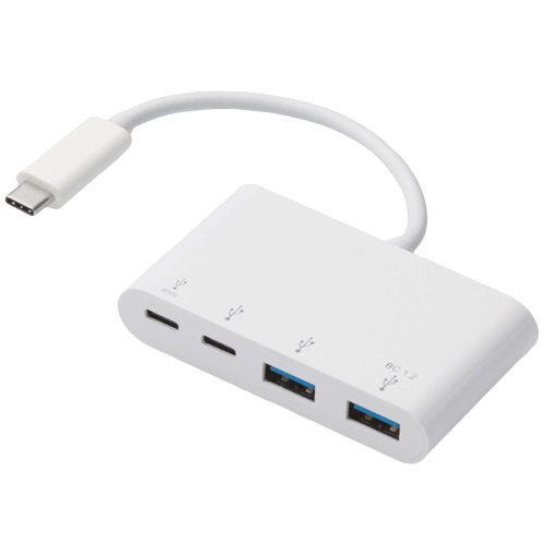 エレコム U3HC-A423P5WH [USBHUB/USB3.1(Gen1)/Type-C/バスパワー/ホワイト]