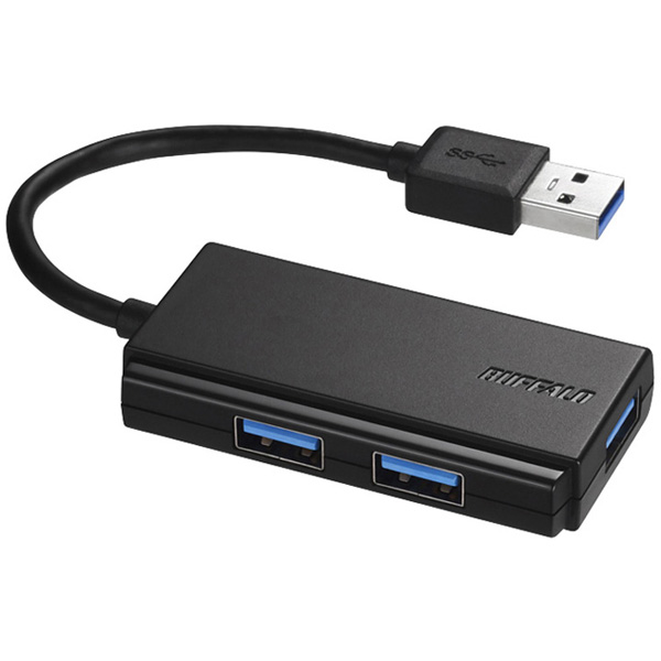 バッファロー（サプライ） BSH3U100U3BK [USB3.0 バスパワー 3ポート ハブ ブラック]