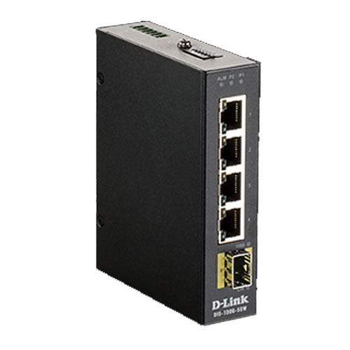 D-Link DIS-100G-5SW/A1 [DIS-100G-5SW 産業用スイッチ、1000T×4]