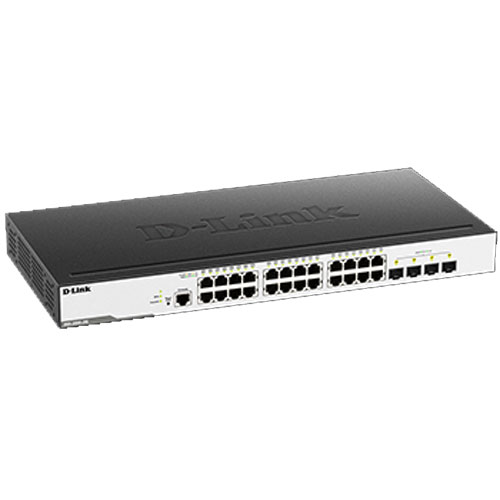 D-Link DGS-3000 DGS-3000-28L/B1 [Managed L2スイッチ 1000T×24 SFPスロット×4]