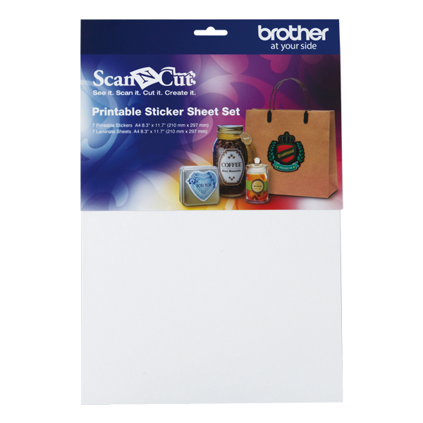 Sewing Brother ScanNCut CAPSKIT1 Printable Sticker Starter Kit 