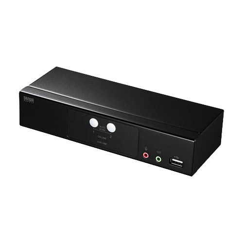 サンワサプライ SW-KVM2HHC [HDMI対応パソコン自動切替器(2:1)]