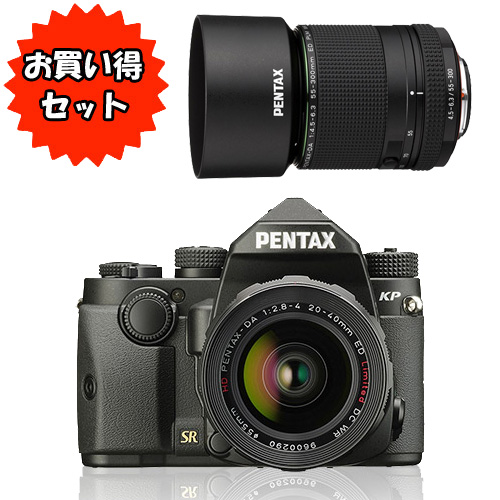 E Trend ペンタックス お得なレンズセット Pentax Kp 18 135wrキット ブラック Da55 300mmf4 5 6 3ed Plm Wr Re