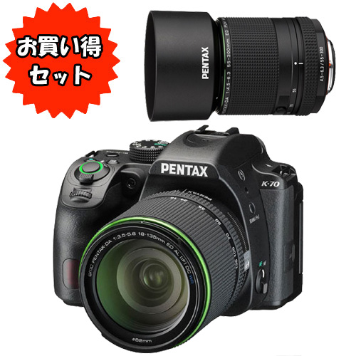 E Trend ペンタックス 保護フィルター付き K 70 18 135wrキット ブラック Da55 300mmf4 5 6 3ed Plm Wr Reセット