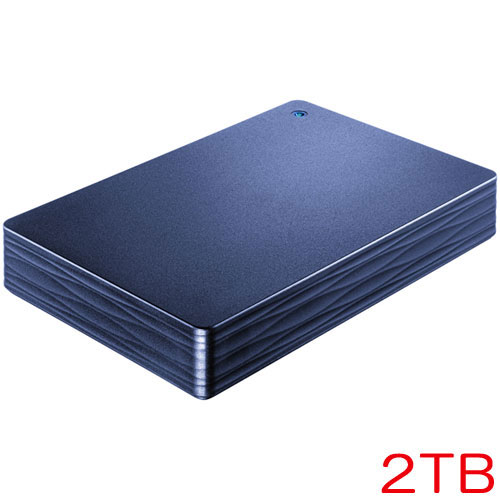 アイ・オー・データ HDPH-UTR HDPH-UT2DNVR [USB3.1 Gen1/2.0 ポータブルHDD M群青 2TB]