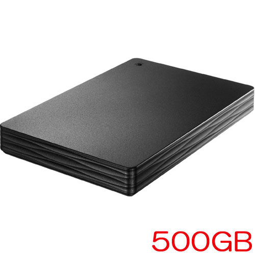 アイオーデータ HDPH-UTR HDPH-UT500KR [USB3.1 Gen1/2.0 ポータブルHDD ブラック 500GB]