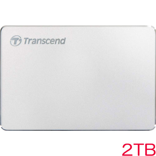 TS2TSJ25C3S [2TB スリムポータブルHDD StoreJet 25C3 USB3.0対応 Type-A/Type-Cケーブル付属 シルバー]