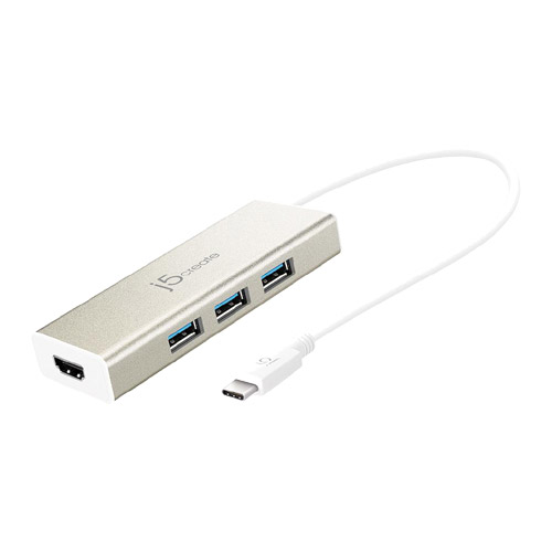 j5 create JCH451 [USB Type-C 3ポートHUB (Type-A) + 4K HDMI]