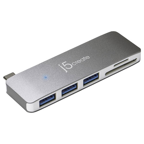 j5 create JCD348 [USB Type-C UltraDrive Mini Dock 5-in-1 (USB 3.0 Type-A x 3、SD/micro SDカードスロット)]