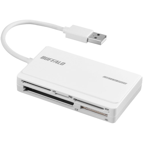 BSCR500U2WH [USB2.0マルチカードリーダー UHS-I ケーブル収納 ホワイト]