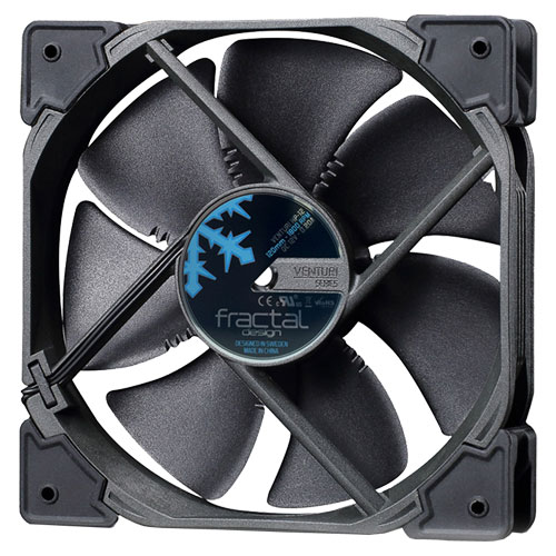 Fractal Design FD-FAN-VENT-HP12-PWM-BK [120mm ケースファン Venturi HP-12 PWM ブラックブレード]