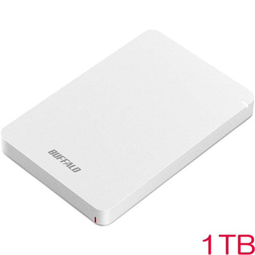 バッファロー HD-PGF1.0U3-WHA [USB3.1(Gen1) 耐衝撃ポータブルHDD 1TB ホワイト]