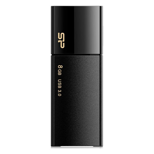 シリコンパワー SP008GBUF3B05V1K [USB3.0メモリ Blaze B05 8GB ブラック スライド式]