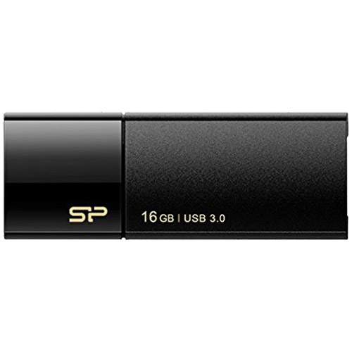 シリコンパワー SP016GBUF3B05V1K [USB3.0メモリ Blaze B05 16GB ブラック スライド式]