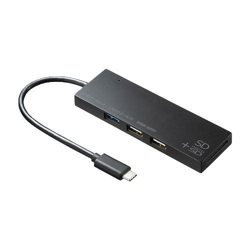 USB-3TCHC16BK [USB Type-Cコンボハブ(カードリーダー付・ブラック)]