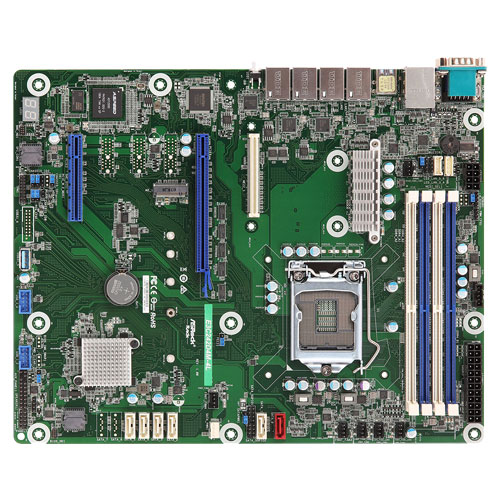 ASRock Rack E3C242D4M-4L [マザーボード Intel C242/LGA1151/DDR4(4 DIMM)/4xGLAN/ASPEED AST2500/ATX]