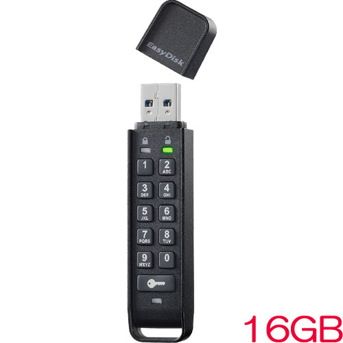 ED-HB3/16G [パスワードボタン付き セキュリティUSBメモリー 16GB]