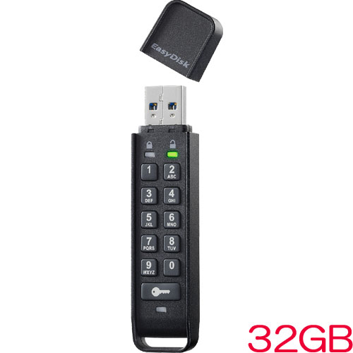 ED-HB3/32G [パスワードボタン付き セキュリティUSBメモリー 32GB]