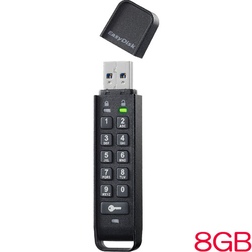 ED-HB3/8G [パスワードボタン付き セキュリティUSBメモリー 8GB]