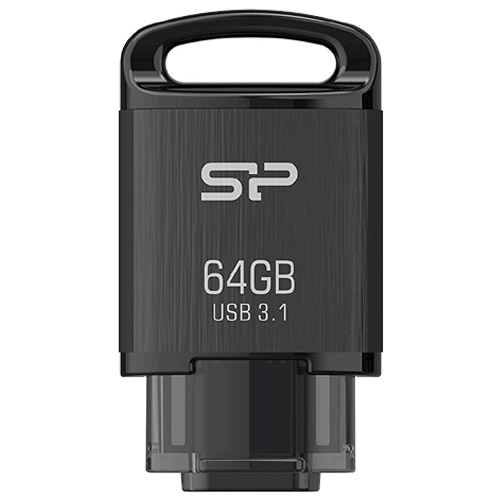 シリコンパワー SP064GBUC3C10V1K [USB3.1メモリ Type-C Mobile C10 64GB ブラック]