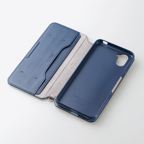 e-TREND|エレコム PM-AQR3PLFY2NV [AQUOS R3/ソフトレザーケース/磁石