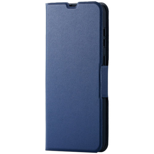 エレコム PM-GSA30PLFUNV [Galaxy A30/ソフトレザーケース/薄型/磁石付/ネイビー]