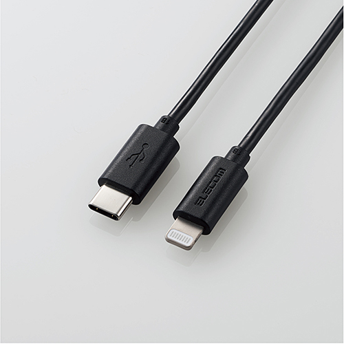 エレコム MPA-CL05BK [USB-C to Lightningケーブル/0.5m/ブラック]