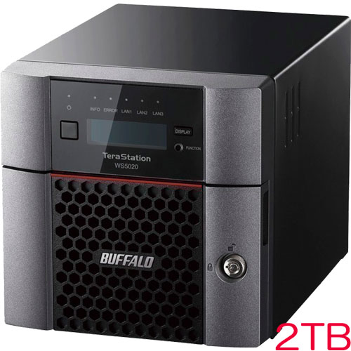 バッファロー TeraStation WS5220DN02W9 [WS IoT2019WE 2ベイデスクトップNAS 2TB]