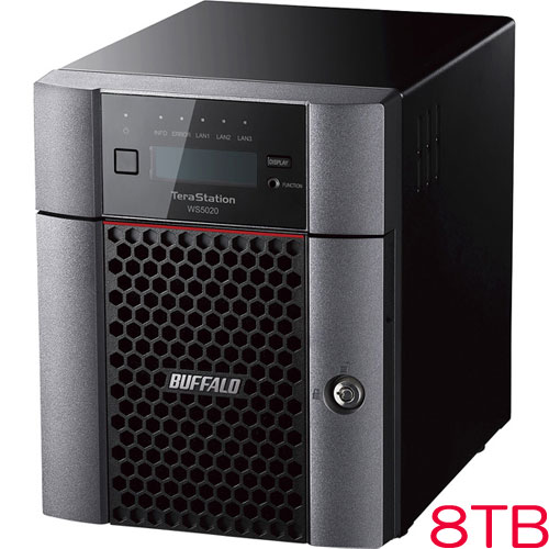 バッファロー TeraStation WS5420DN08W9 [WS IoT2019WE 4ベイデスクトップNAS 8TB]