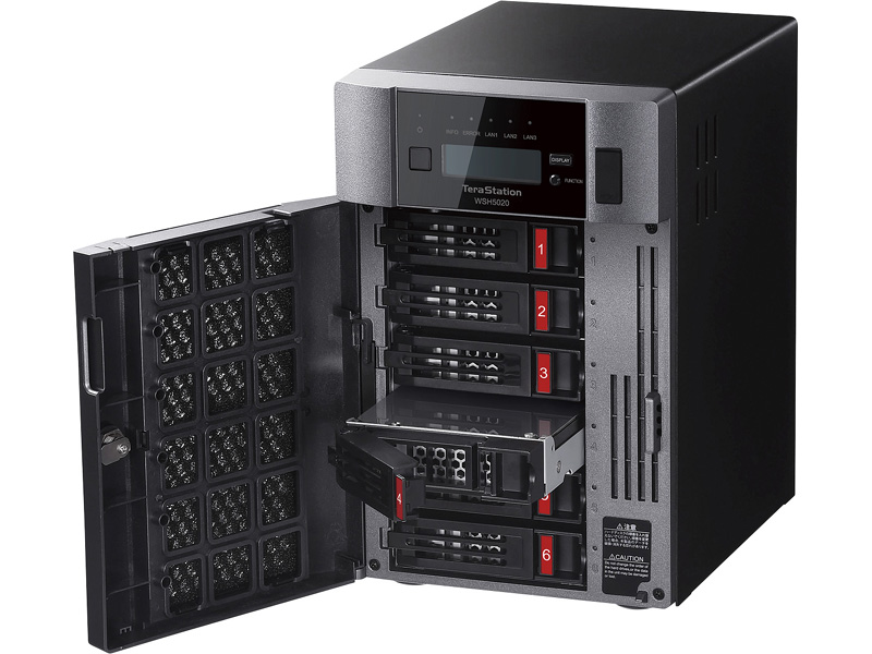 割引発見 バッファロー ハードウェアRAID TeraStation WSH5420DNW9シリーズ 4ベイデスクトップNAS 8TB  Workgroup WSH5420DN08W9