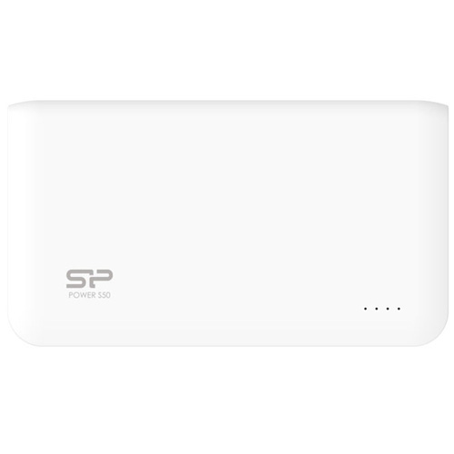 シリコンパワー SP5K0MAPBKS50P0WJE [モバイルバッテリー Power S50 5000mAh ホワイト PSEマーク付]