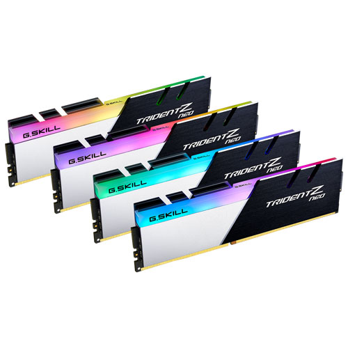 G.SKILL F4-3600C18Q-64GTZN [Trident Z Neo 64GB (16GBx4) DDR4 3600MHz (PC4-28800) CL18 1.35V]