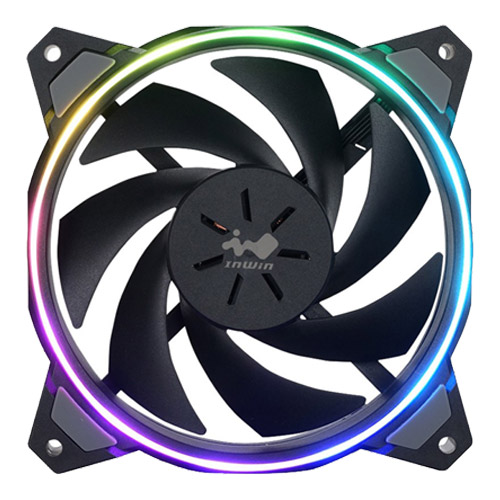 IN-WIN ASL120FAN-1PK [ケースファン Sirius Loop ASL120 120mmファン アドレサブルRGB LED搭載 シングルパック]