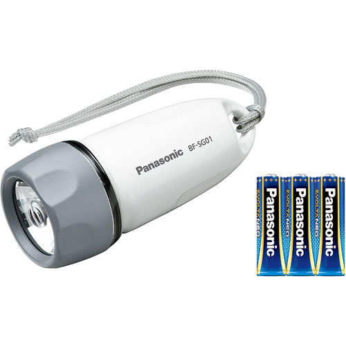 パナソニック BF-SG01N-W [乾電池エボルタNEO付き LED防水ライト (ホワイト)]