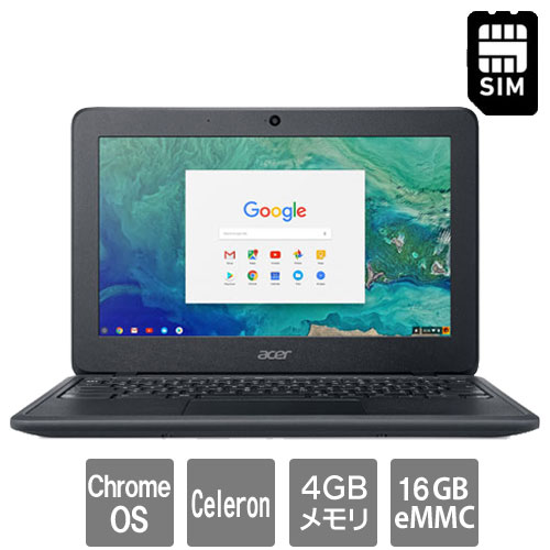 エイサー C732L-H14M [Chromebook 11(Chrome OS Celeron 4GB 16GB 11.6 ドコモLTE BK）]