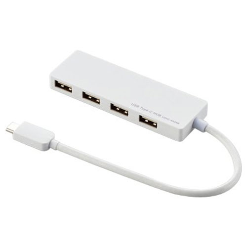 U2HC-A429BWH [USB2.0HUB/Type-C/Aメス4/15cm/ホワイト]