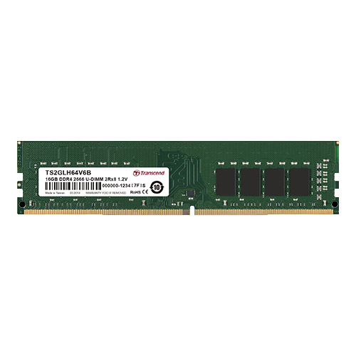 TS4GLH64V6E [32GB DDR4 2666 U-DIMM 2Rx8 (2Gx8) CL19 1.2V]