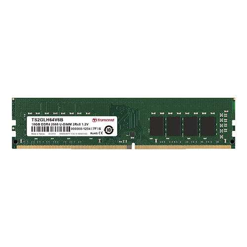 トランセンド TS4GLH64V6E [32GB DDR4 2666 U-DIMM 2Rx8 (2Gx8) CL19 1.2V]