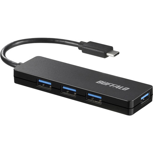 バッファロー（サプライ） BSH4U120C1BK [USB3.1 Gen1 Type-C 4ポートバスパワーハブ ブラック]