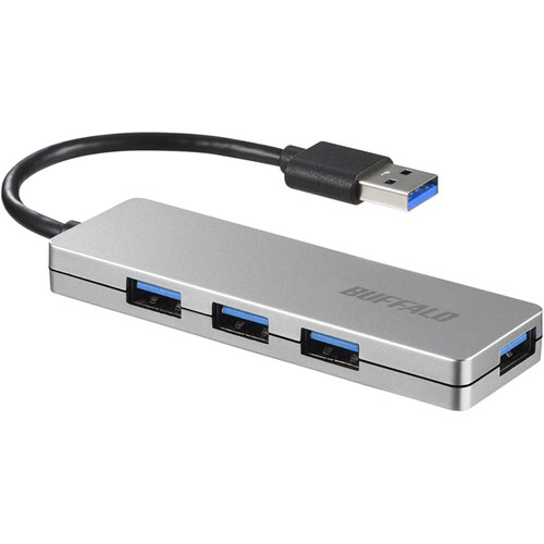 バッファロー（サプライ） BSH4U120U3SV [USB3.0 4ポートバスパワーハブ シルバー]