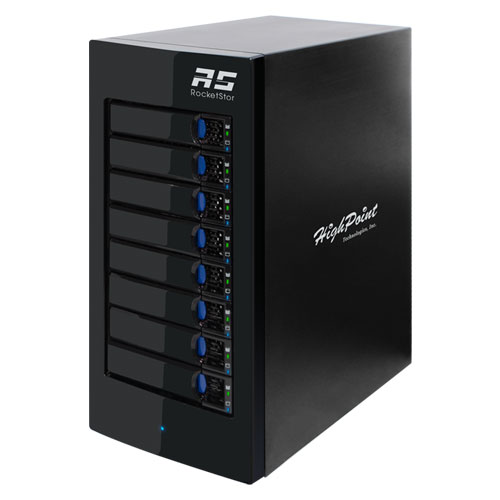 HighPoint RS6418AS [RocketStor 6418AS - 8-Bay 6Gb/s SAS/SATA Hardware RAID Tower Enclosure]