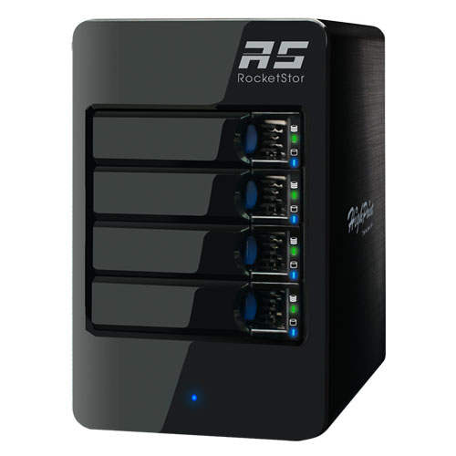 HighPoint RS6414TS [RocketStor 6414TS - 4-Bay Q-SATA Turbo RAID Tower Enclosure]